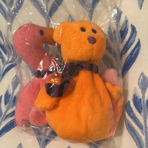 Harry Potter TY beanie baby Neon collectible ghost Bear pink flamingo - Picture 13 of 13